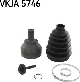 SKF VKJA 5746 - Шарнирный комплект, ШРУС, приводной вал autospares.lv