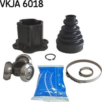 SKF VKJA 6018 - Шарнирный комплект, ШРУС, приводной вал autospares.lv