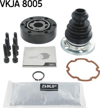 SKF VKJA 8005 - Шарнирный комплект, ШРУС, приводной вал autospares.lv