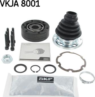 SKF VKJA 8001 - Шарнирный комплект, ШРУС, приводной вал autospares.lv