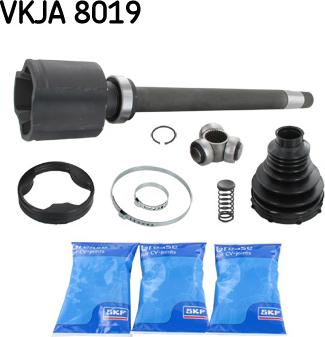 SKF VKJA 8019 - Шарнирный комплект, ШРУС, приводной вал autospares.lv