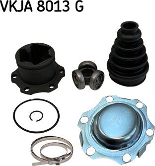 SKF VKJA 8013 G - Шарнирный комплект, ШРУС, приводной вал autospares.lv