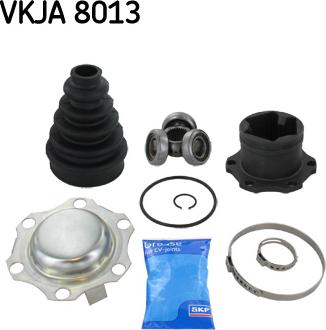 SKF VKJA 8013 - Шарнирный комплект, ШРУС, приводной вал autospares.lv