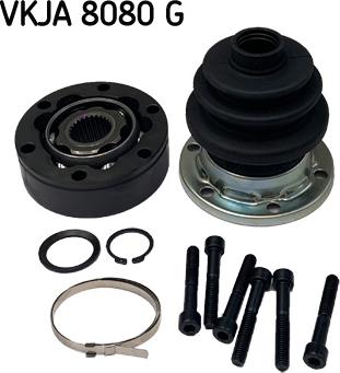 SKF VKJA 8080 G - Шарнирный комплект, ШРУС, приводной вал autospares.lv