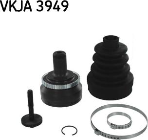 SKF VKJA 3949 - Шарнирный комплект, ШРУС, приводной вал autospares.lv