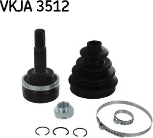 SKF VKJA 3512 - Шарнирный комплект, ШРУС, приводной вал autospares.lv