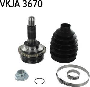 SKF VKJA 3670 - Шарнирный комплект, ШРУС, приводной вал autospares.lv