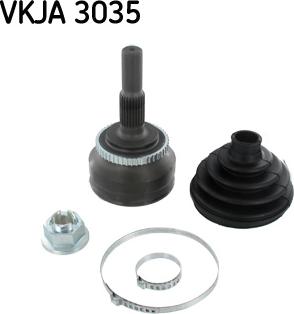 SKF VKJA 3035 - Шарнирный комплект, ШРУС, приводной вал autospares.lv