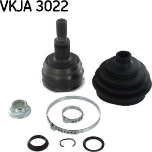 SKF VKJA 3022 - Шарнирный комплект, ШРУС, приводной вал autospares.lv