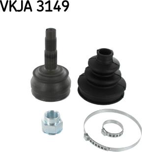 SKF VKJA 3149 - Шарнирный комплект, ШРУС, приводной вал autospares.lv