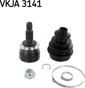 SKF VKJA 3141 - Шарнирный комплект, ШРУС, приводной вал autospares.lv