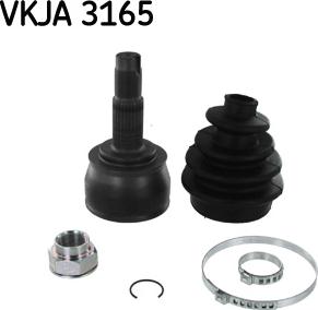 SKF VKJA 3165 - Шарнирный комплект, ШРУС, приводной вал autospares.lv