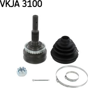 SKF VKJA 3100 - Шарнирный комплект, ШРУС, приводной вал autospares.lv