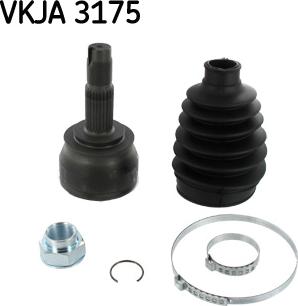 SKF VKJA 3175 - Шарнирный комплект, ШРУС, приводной вал autospares.lv