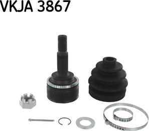 SKF VKJA 3867 - Шарнирный комплект, ШРУС, приводной вал autospares.lv