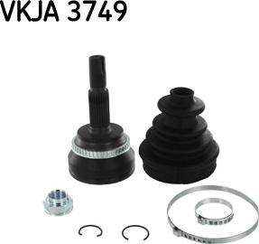 SKF VKJA 3749 - Шарнирный комплект, ШРУС, приводной вал autospares.lv