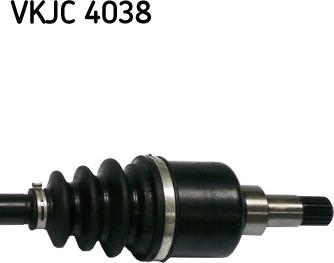 SKF VKJC 4038 - Приводной вал autospares.lv