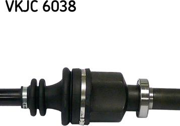 SKF VKJC 6038 - Приводной вал autospares.lv