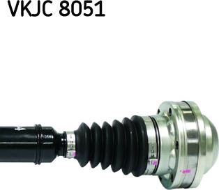 SKF VKJC 8051 - Приводной вал autospares.lv