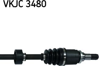 SKF VKJC 3480 - Приводной вал autospares.lv