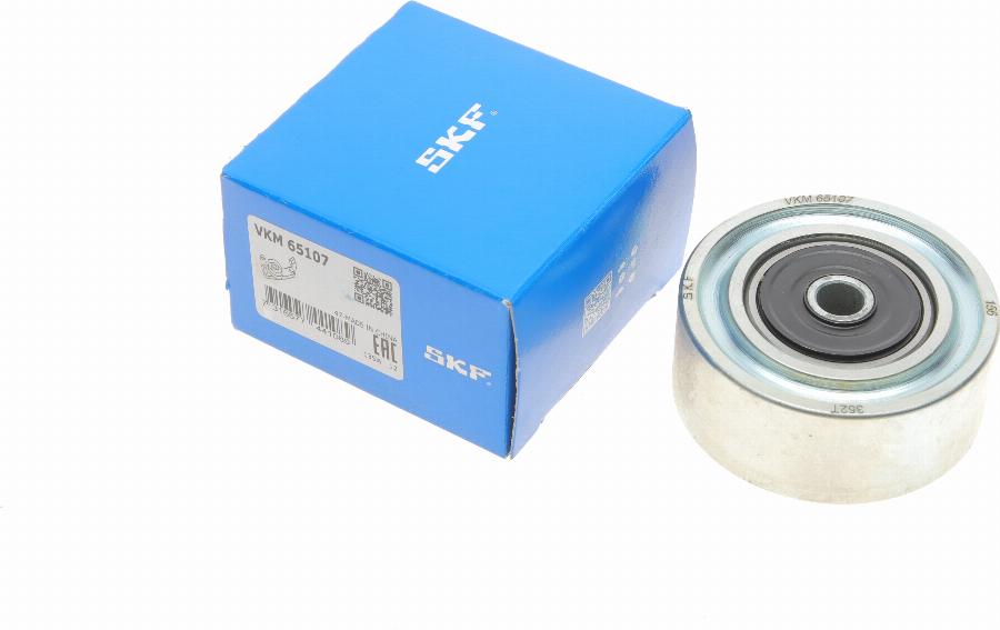 SKF VKM 65107 - Ролик, поликлиновый ремень autospares.lv