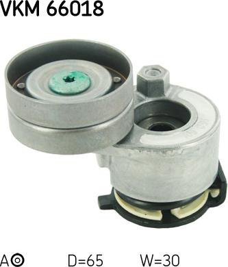 SKF VKM 66018 - Ролик, поликлиновый ремень autospares.lv