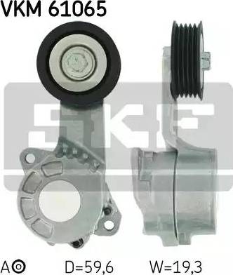 SKF VKM 61065 - Натяжитель, поликлиновый ремень autospares.lv