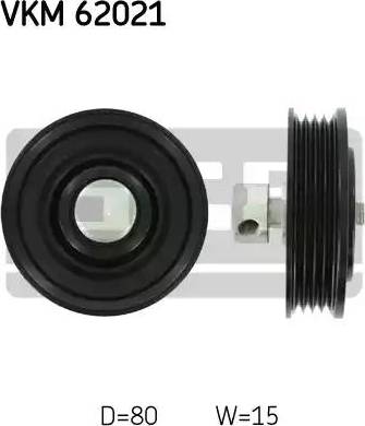 SKF VKM 62021 - Ролик, поликлиновый ремень autospares.lv