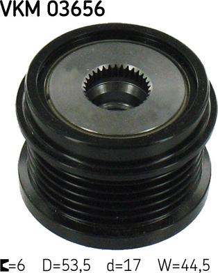 SKF VKM 03656 - Шкив генератора, муфта autospares.lv