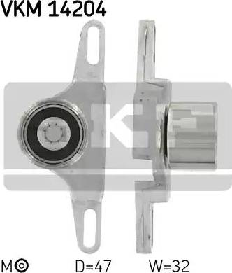 SKF VKM 14204 - Натяжной ролик, зубчатый ремень ГРМ autospares.lv