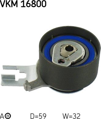 SKF VKM 16800 - Натяжной ролик, зубчатый ремень ГРМ autospares.lv