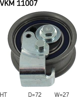 SKF VKM 11007 - Натяжной ролик, зубчатый ремень ГРМ autospares.lv