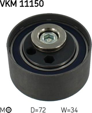 SKF VKM 11150 - Натяжной ролик, зубчатый ремень ГРМ autospares.lv