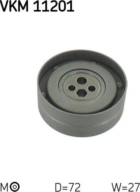 SKF VKM 11201 - Натяжной ролик, зубчатый ремень ГРМ autospares.lv