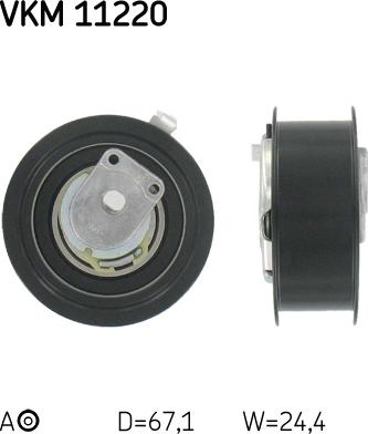 SKF VKM 11220 - Натяжной ролик, зубчатый ремень ГРМ autospares.lv