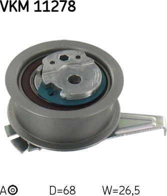 SKF VKM 11278 - Натяжной ролик, зубчатый ремень ГРМ autospares.lv