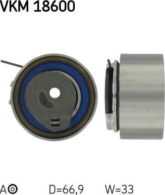 SKF VKM 18600 - Натяжной ролик, зубчатый ремень ГРМ autospares.lv