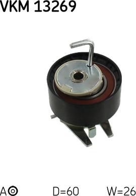 SKF VKM 13269 - Натяжной ролик, зубчатый ремень ГРМ autospares.lv