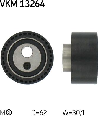 SKF VKM 13264 - Натяжной ролик, зубчатый ремень ГРМ autospares.lv