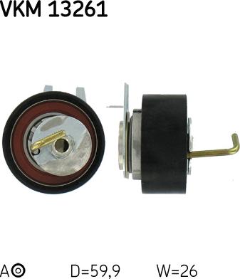 SKF VKM 13261 - Натяжной ролик, зубчатый ремень ГРМ autospares.lv