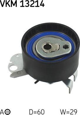 SKF VKM 13214 - Натяжной ролик, зубчатый ремень ГРМ autospares.lv