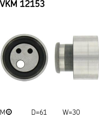 SKF VKM 12153 - Натяжной ролик, зубчатый ремень ГРМ autospares.lv