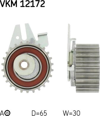 SKF VKM 12172 - Натяжной ролик, зубчатый ремень ГРМ autospares.lv