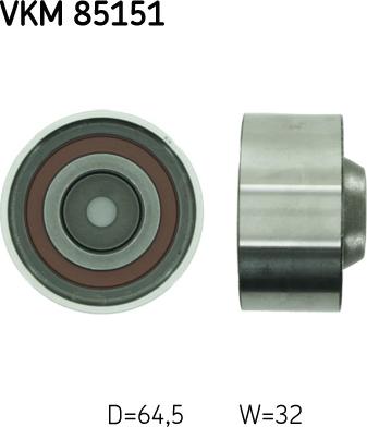 SKF VKM 85151 - Направляющий ролик, зубчатый ремень ГРМ autospares.lv