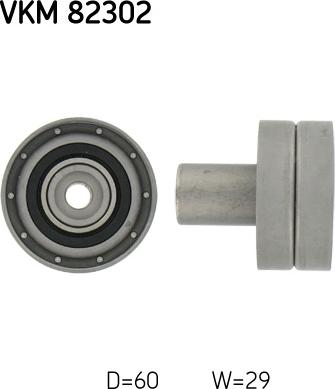 SKF VKM 82302 - Направляющий ролик, зубчатый ремень ГРМ autospares.lv