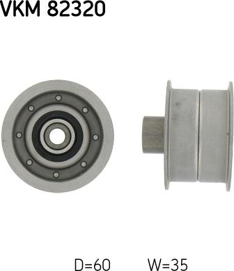 SKF VKM 82320 - Направляющий ролик, зубчатый ремень ГРМ autospares.lv