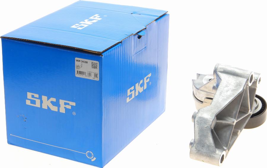 SKF VKM 34108 - Ролик, поликлиновый ремень autospares.lv