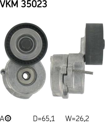 SKF VKM 35023 - Ролик, поликлиновый ремень autospares.lv