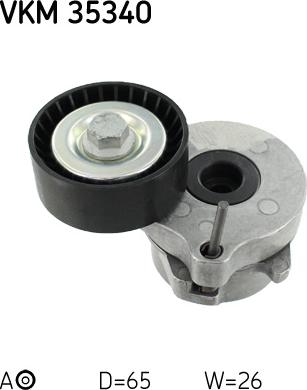 SKF VKM 35340 - Ролик, поликлиновый ремень autospares.lv