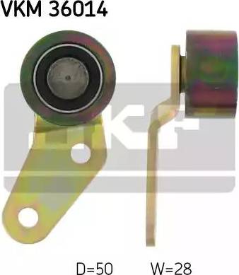 SKF VKM 36014 - Ролик, поликлиновый ремень autospares.lv